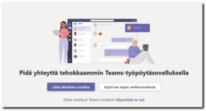 Verkkosivu, jossa tekstiä ja painikkeita.